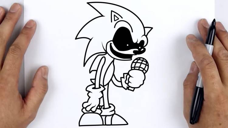 HOW TO DRAW SONIC EXE