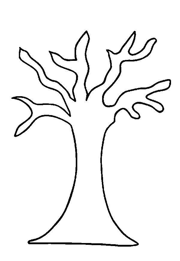 Деревья для вырезания из бумаги Раскраски распечатать бесплатно