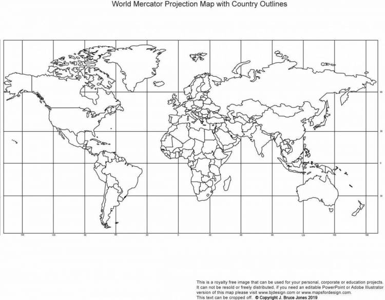 Раскраски Карта мира политическая 