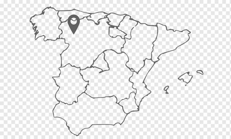 Испания Пустая карта Карта мира Книжка-раскраска, карта, белый, город, монохромный png