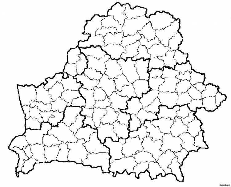 Контурные карты Белоруссии