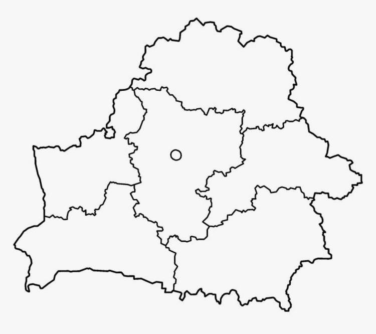 Раскраски Карта беларуси 