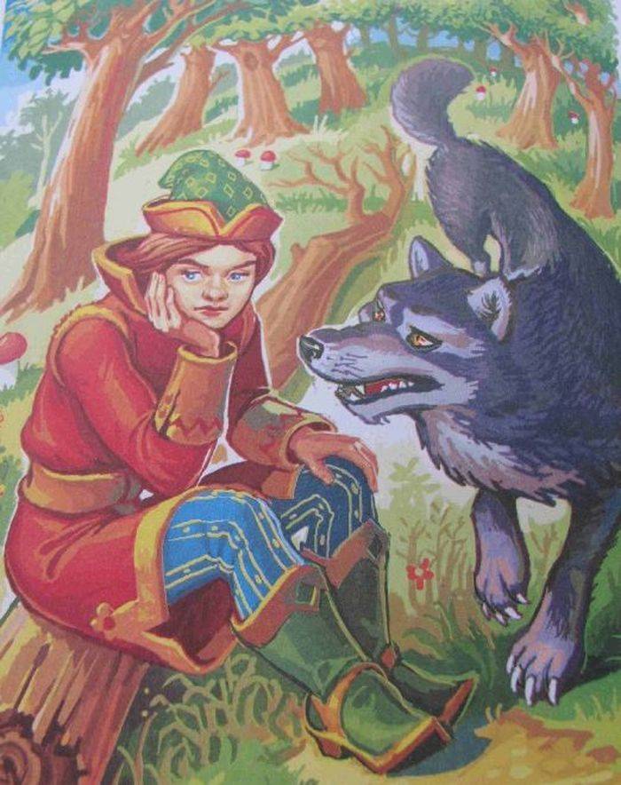 Рисунок Иван царевич и серый волк детский рисунок