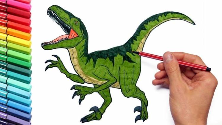 Как нарисовать динозавра поэтапно карандашом