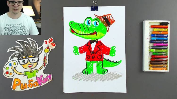 Как нарисовать Крокодила ГЕНУ из мультика