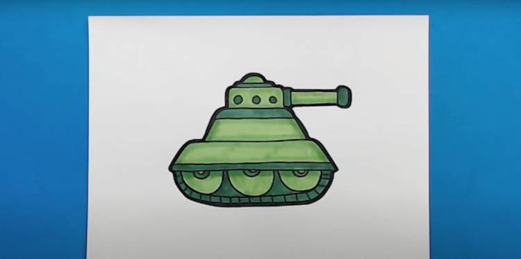 Как нарисовать танк