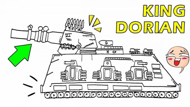Раскраски Танки из мультика про танки 