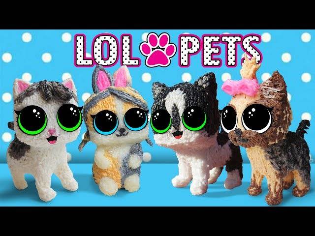 PETS LOL! DOLL CAT BABY AND CAT MURKA! LOL SURPRISE PETS and