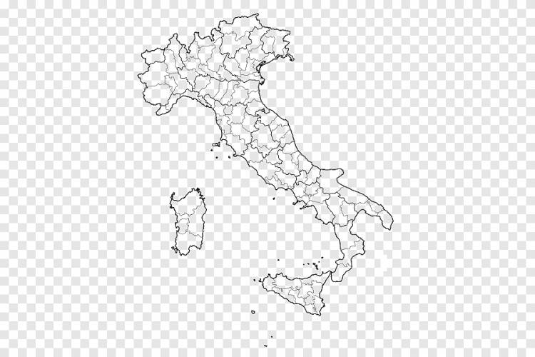Регионы Италии Пустая карта Mapa polityczna Административное деление, карта, карта, бланк png