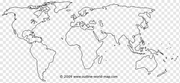 Карта мира Глобус Пустая карта, физическая карта, граница, разное, белый png