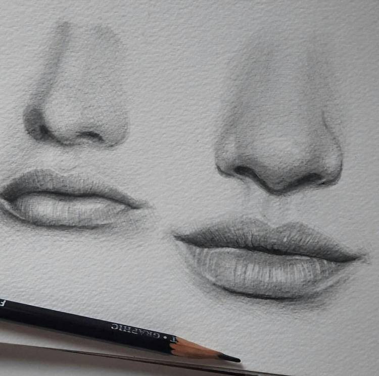 Как научиться рисовать нос человека поэтапно?