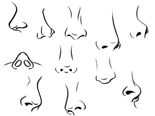Рисуем нос в Фотошоп