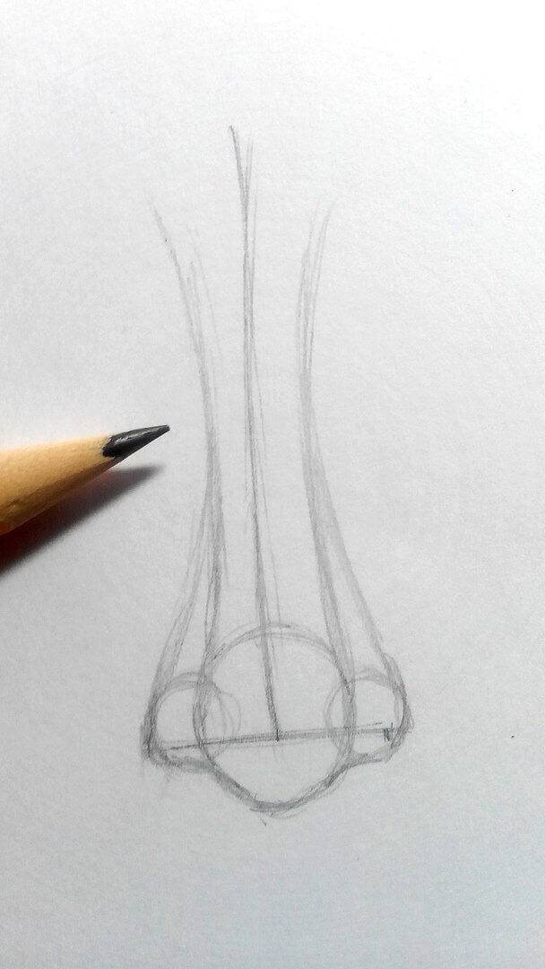 Как нарисовать нос человека для начинающих поэтапно карандашом