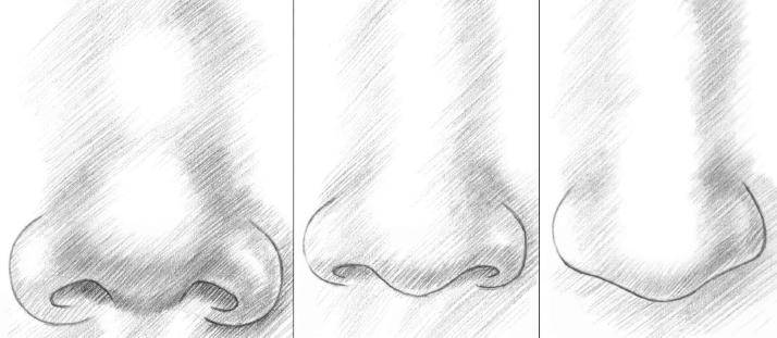 Как нарисовать нос легко