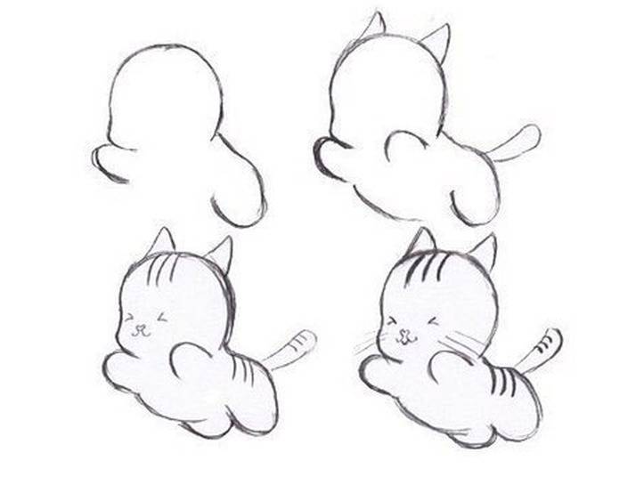 Как можно нарисовать котёнка