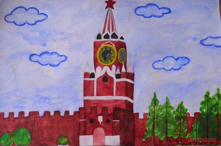 Детские рисунки Кремля