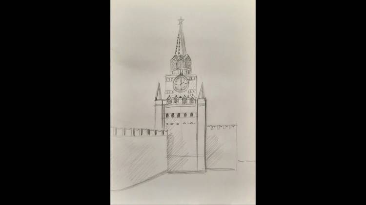 Как нарисовать кремль