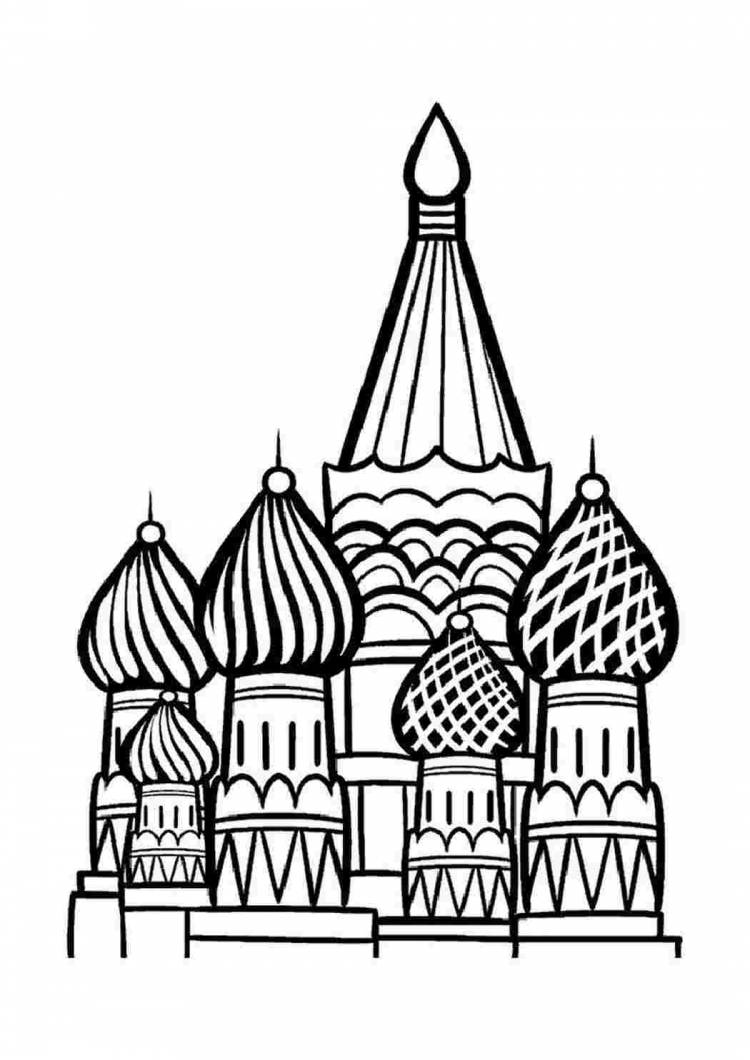 Раскраски, москва кремль