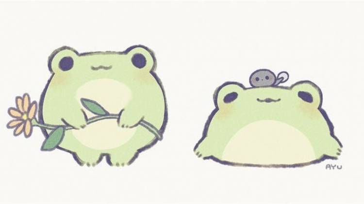 Как нарисовать милую лягушку