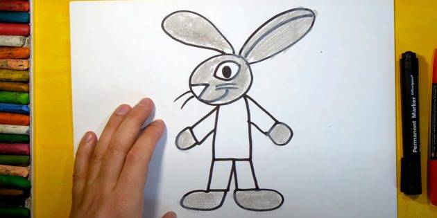 Как нарисовать зайца или кролика