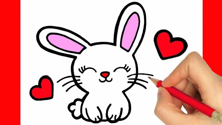 Как нарисовать зайца в стиле каваи