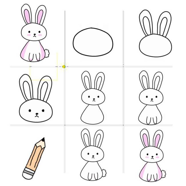 Как легко нарисовать зайца