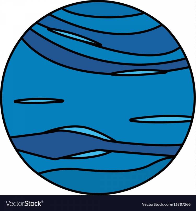 Нарисовать планету нептун