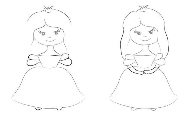 Нарисовать принцессу легко