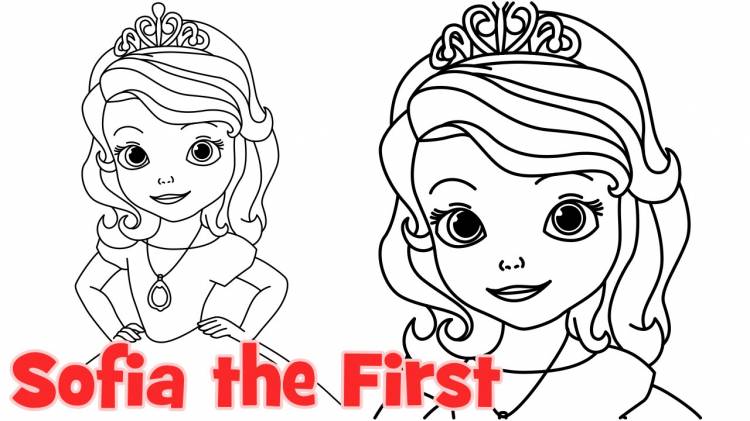 How to draw Princess Sofia the First