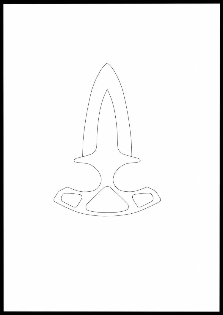 Рисунок тычкового ножа