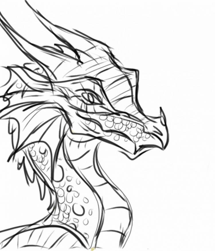 Как нарисовать дракона поэтапно карандашом