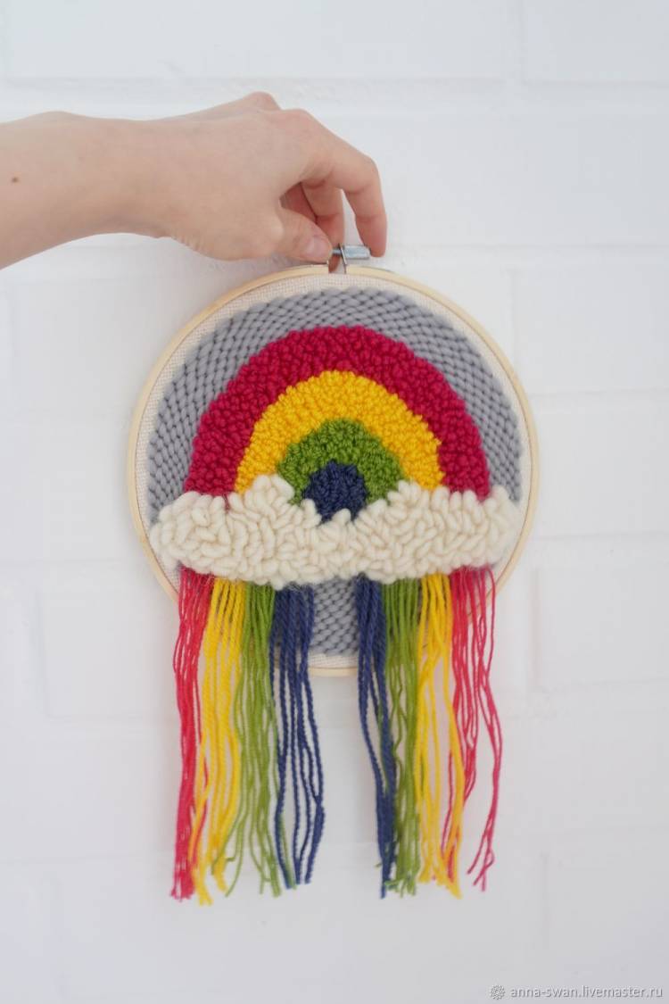 Набор с иглой lavor для ковровой вышивки Rainbow в интернет