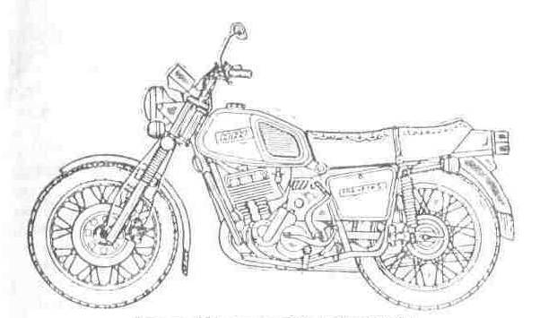 Как нарисовать мотоцикл иж