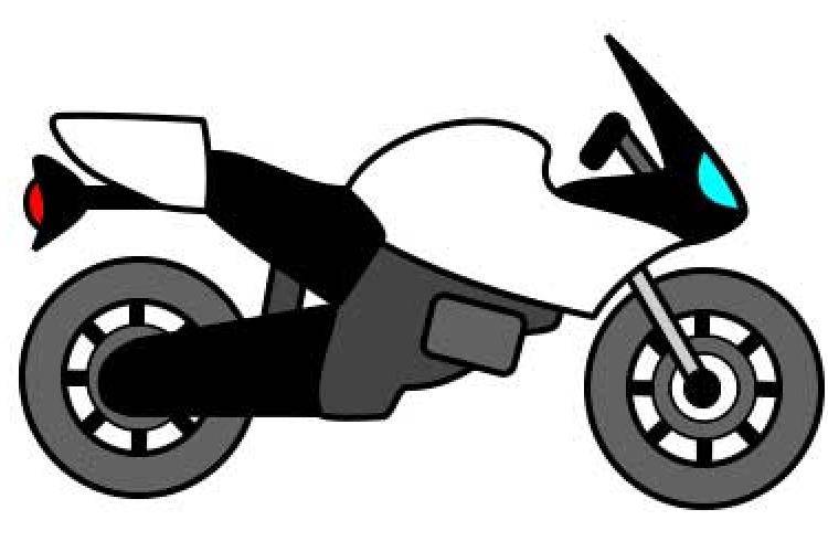 Как нарисовать мотоцикл за