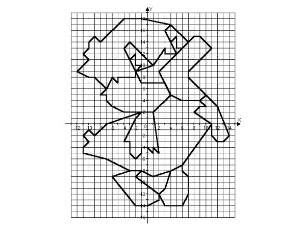 Самые сложные координатные рисунки 
