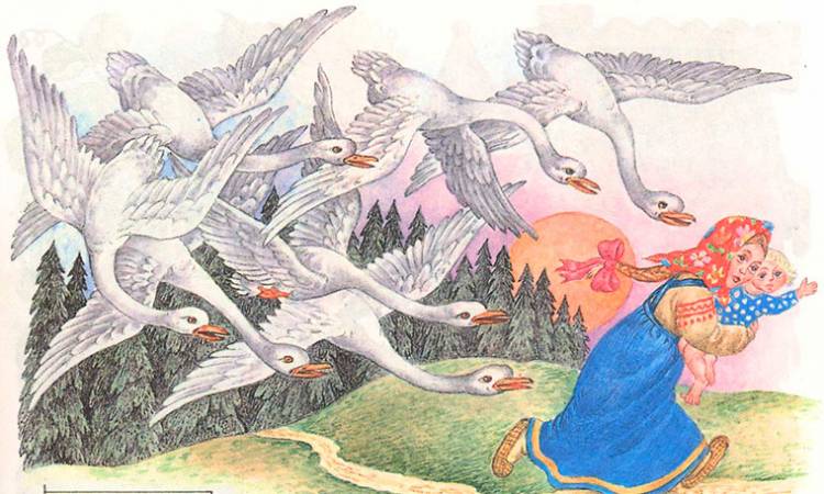 Творческий показ народной сказки Гуси-лебеди < Рубрика