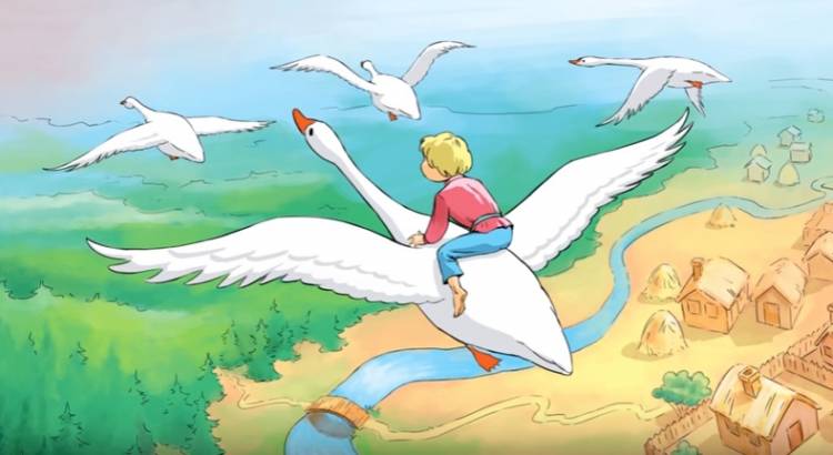 Картинки для рассказывания сказки Гуси-лебеди
