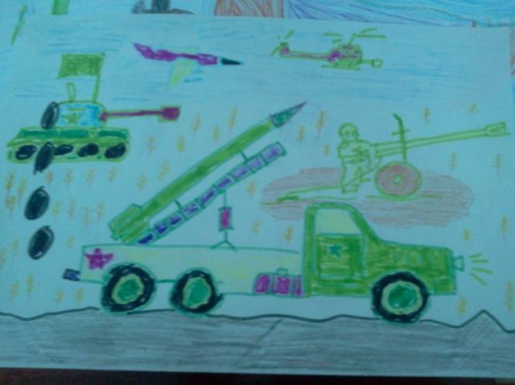 Рисунки детей подготовительной группы на тему «День Победы!» 