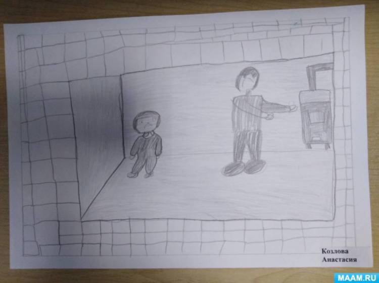 Рисунки детей на тему «Блокада