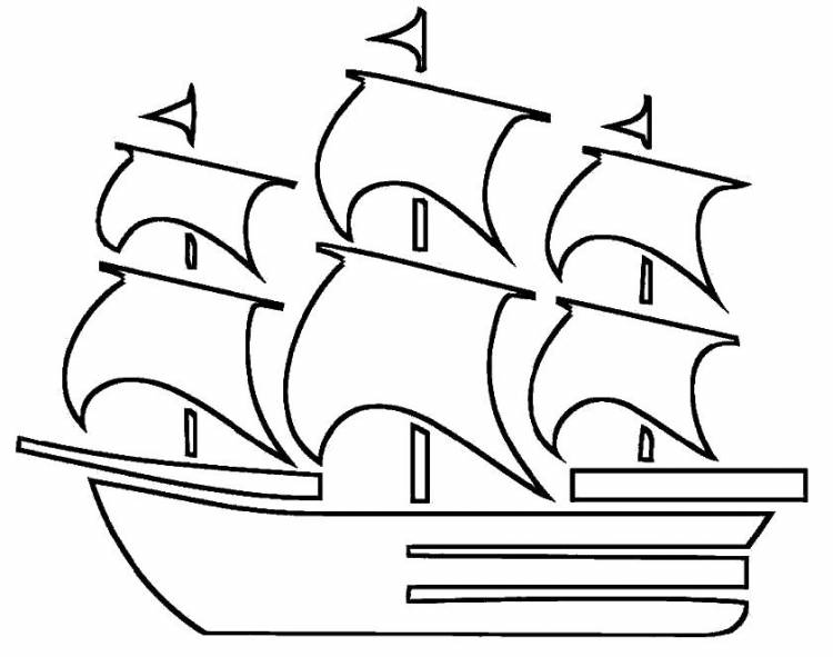 Корабль с парусами корабль паруса Раскраски для мальчиков
