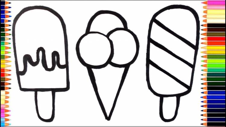 How to Draw Ice Cream For Children?