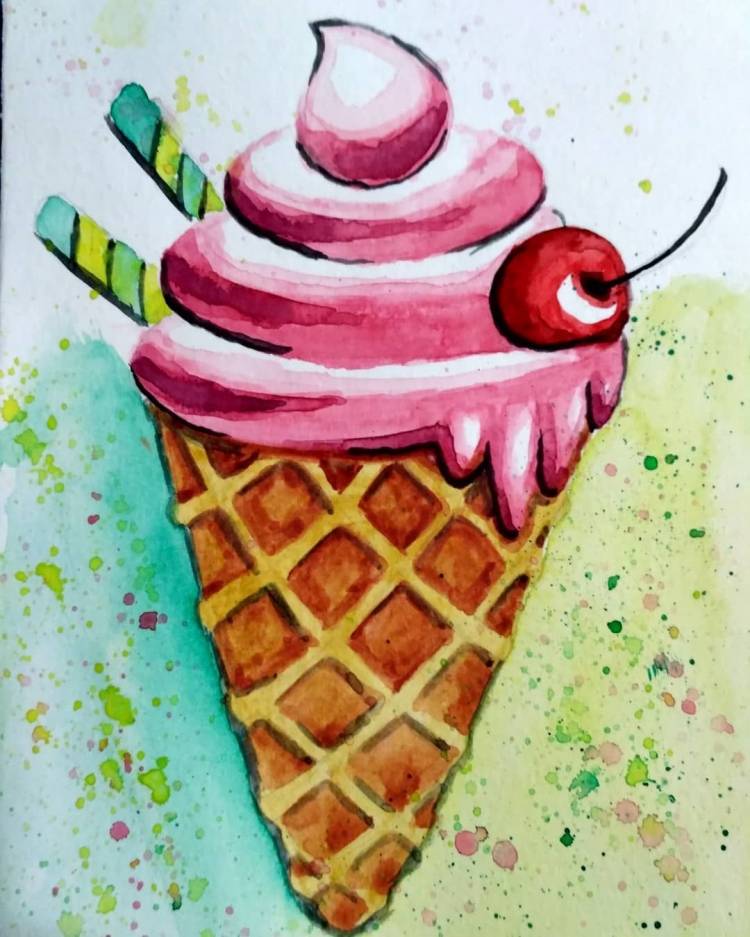 Детские рисунки мороженого