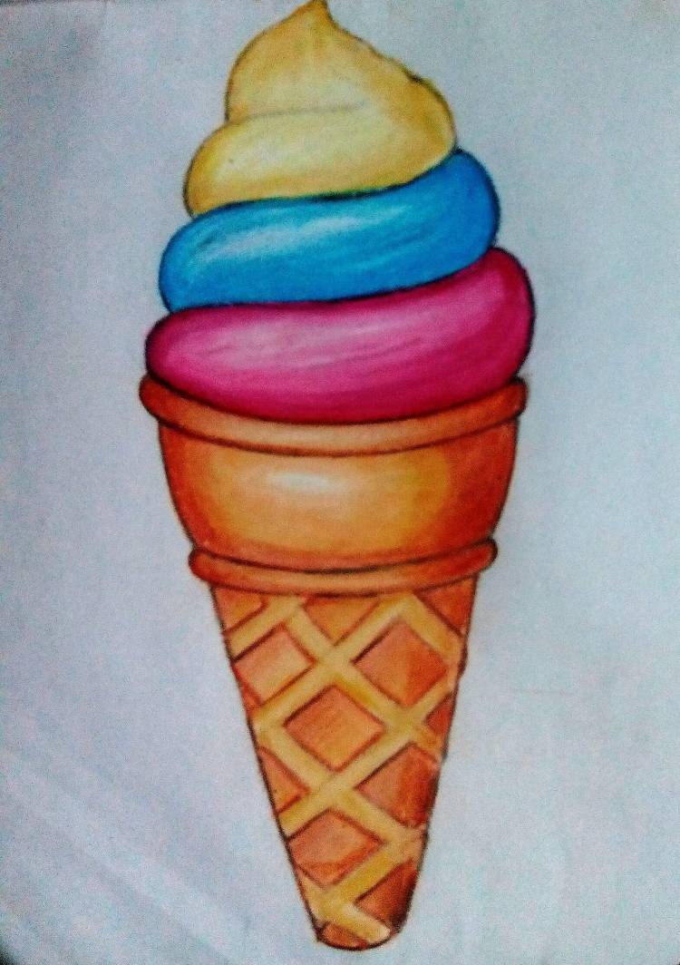 Детские рисунки мороженого