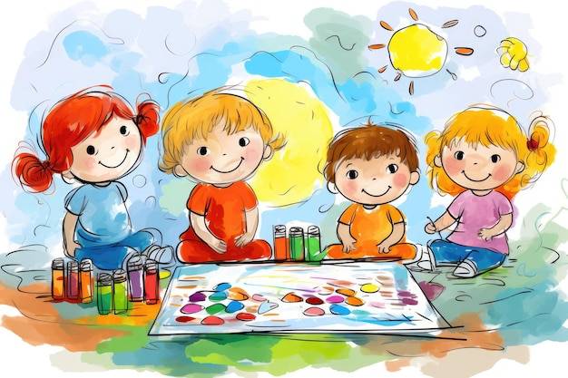 Детский сад рисунок Изображения