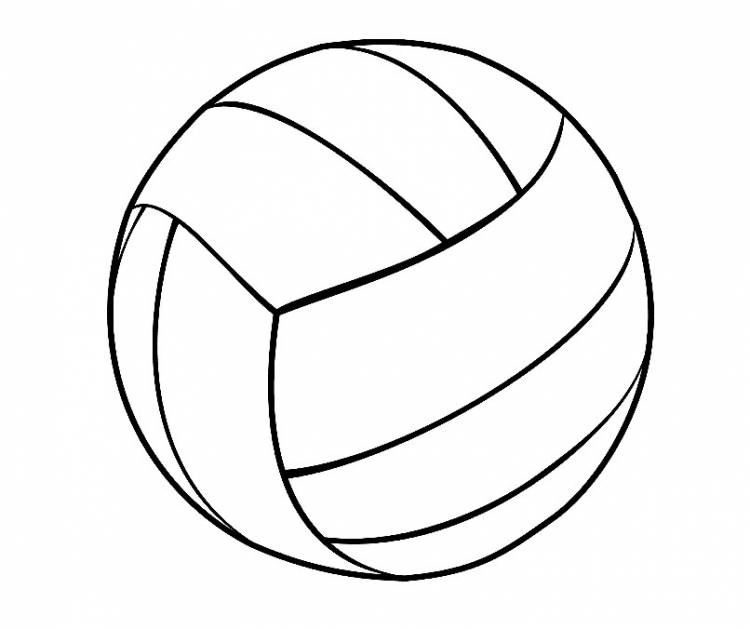Раскраски для детей и взрослых хорошего качестваРаскраска волейбольный мяч