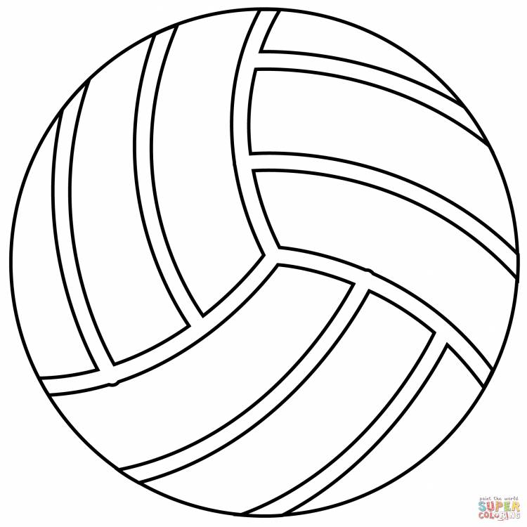 Раскраска эмодзи волейбольный мяч