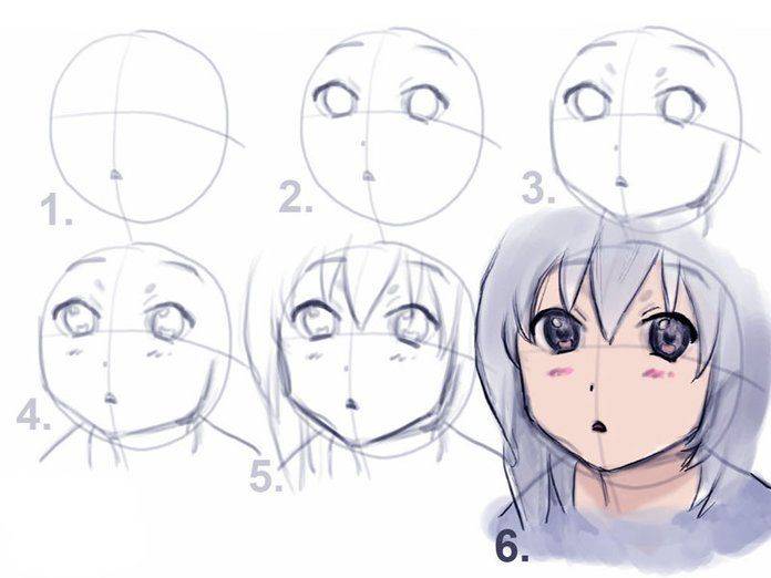 Как нарисовать аниме девушку и парня карандашом 