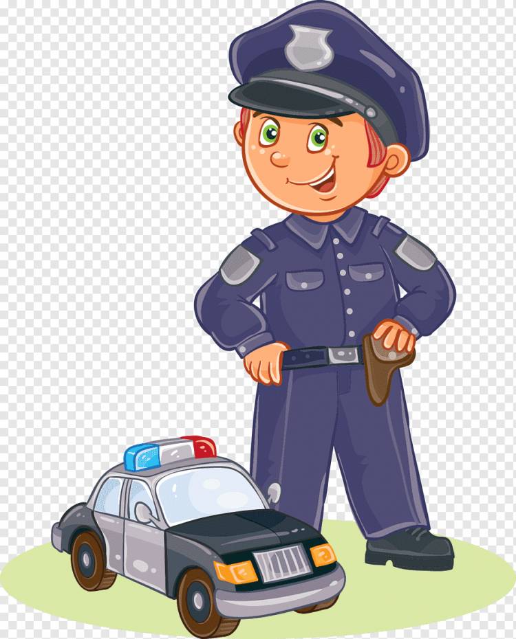 Сотрудник полиции Cartoon Child, Police, люди, малыш, автомобиль png
