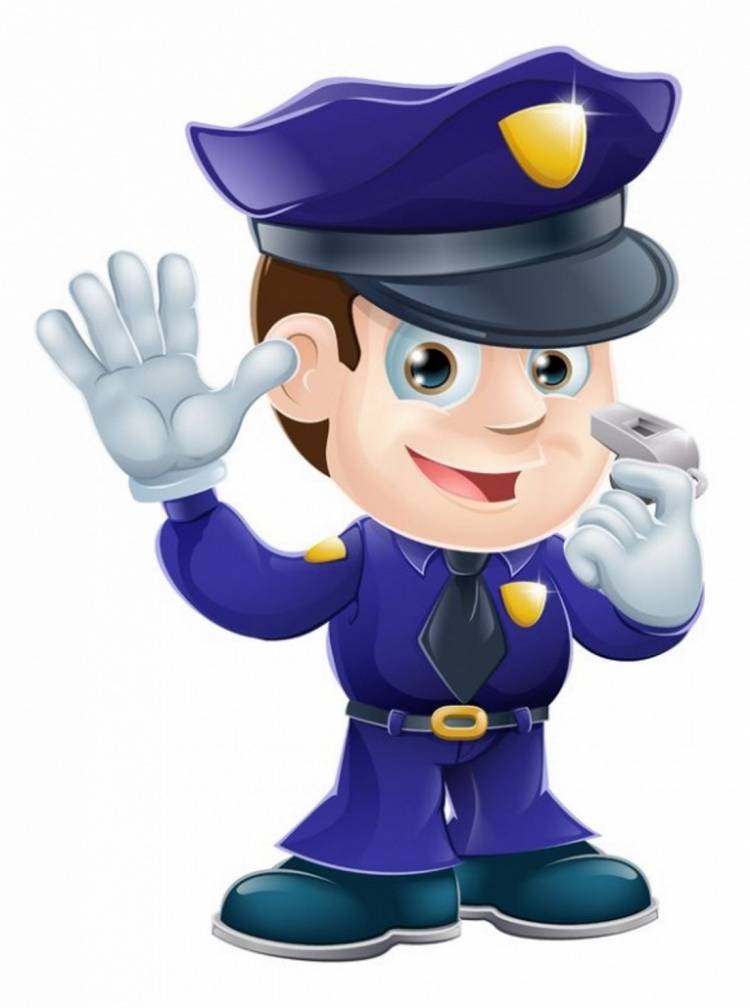Мультяшный полицейский
