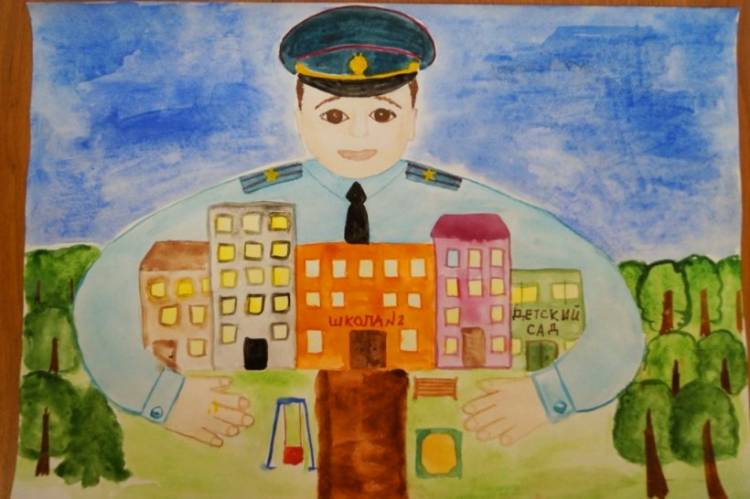 Полиция глазами детей детские рисунки 